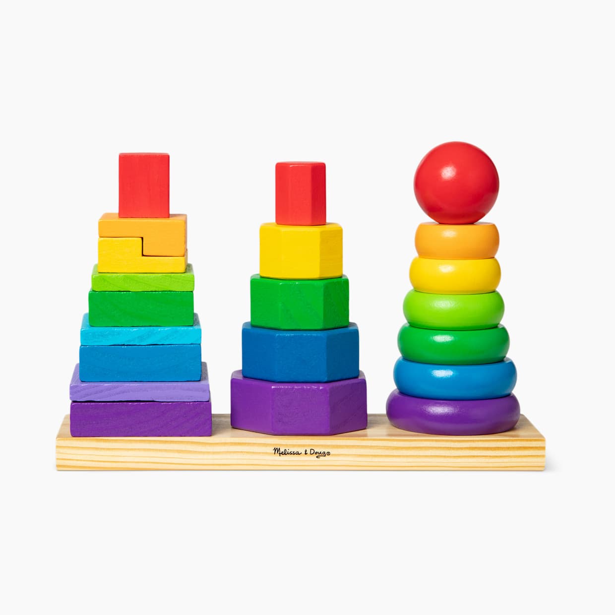 Geometric Stacker Wooden Educational Toy