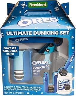 OREO Ultimate Dunking Gift Set With OREO Cookies, Glass Mug, Cookie Holder & Dunking Tongs