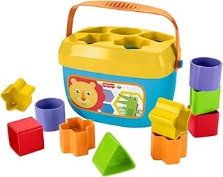 Stacking Toy Baby's First Blocks Set of 10 Shapes for Sorting Play for Infants Ages 6+ Months