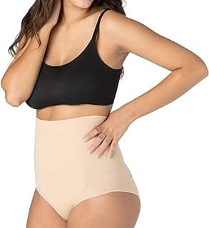 C-Section Tummy Control Panties High Waist Postpartum Underwear for Womens, Nude/Black, Small-xx Large
