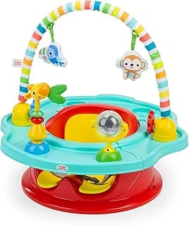 3-in-1 SuperSeat Playful Paradise, Baby Activity Seat with Toys, Snacking Tray, Booster Seat, BPA Free Tray, Unisex, 6 Months +