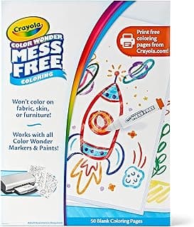 Color Wonder Mess Free Coloring Pages (50ct), Create Your Own Coloring Pages, Blank Color Wonder Refill, Toddler Toys & Gifts