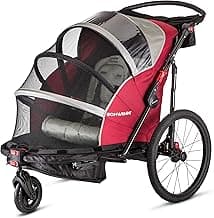 Trailblazer Plus, Trailblazer, Joyrider or Echo Kids Bike Trailer, Single or Double Seat, Universal Coupler, Folding Frame, Quick-Release Wheels, Canopy, Schwinn Bike Trailer for Kids